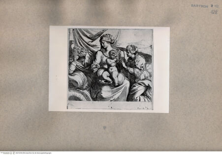 Vorderseite von  [http://creativecommons.org/publicdomain/mark/1.0/] Die Vermählung der heiligen Katharina - , bh076296. Foto.