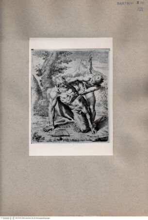 Vorderseite von  [http://creativecommons.org/publicdomain/mark/1.0/] Amor und Pan - , bh076332. Foto.