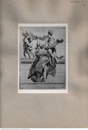 Vorderseite von  [http://creativecommons.org/publicdomain/mark/1.0/] Prophet mit zwei Engeln - , bh076334. Foto.