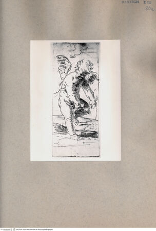 Vorderseite von  [http://creativecommons.org/publicdomain/mark/1.0/] Amor zerbricht seinen Bogen - , bh076341. Foto.