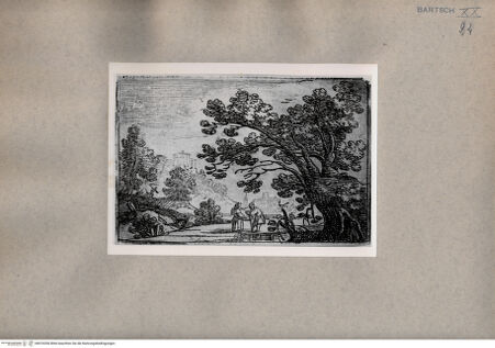 Vorderseite von  [http://creativecommons.org/publicdomain/mark/1.0/] Landschaft mit einer Frau und einem Mann - , bh076356. Foto.