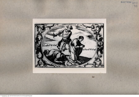 Vorderseite von  [http://creativecommons.org/publicdomain/mark/1.0/] Martyrium der heiligen Lucilla und heiligen Flora - , bh076369. Foto.