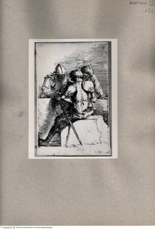 Vorderseite von  [http://creativecommons.org/publicdomain/mark/1.0/] Drei Soldaten - , bh076400. Foto.