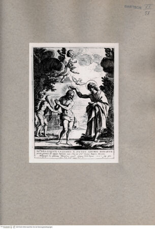 Vorderseite von  [http://creativecommons.org/publicdomain/mark/1.0/] Die Taufe Christi - , bh076432. Foto.