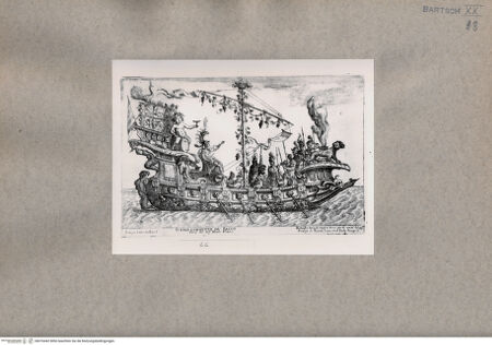 Vorderseite von  [http://creativecommons.org/publicdomain/mark/1.0/] Orpheus wird von Bacchus geleitet - , bh076442. Foto.