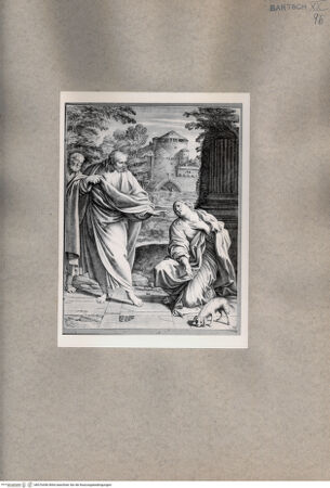 Vorderseite von  [http://creativecommons.org/publicdomain/mark/1.0/] Die kanaanäische Frau und Christus - , bh076456. Foto.