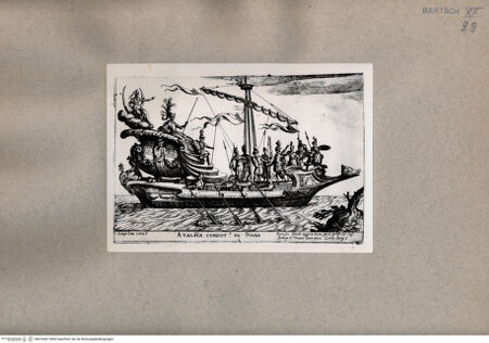 Vorderseite von  [http://creativecommons.org/publicdomain/mark/1.0/] Atalante geführt von Diana - , bh076467. Foto.