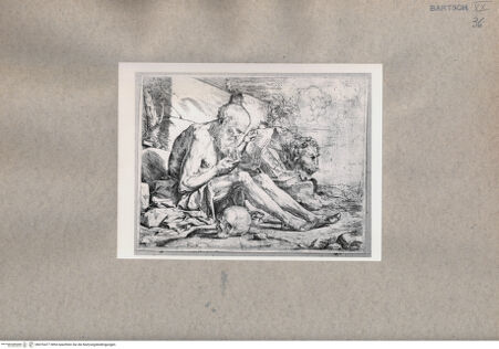 Vorderseite von  [http://creativecommons.org/publicdomain/mark/1.0/] Der heilige Hieronymus - , bh076477. Foto.