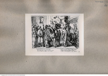 Vorderseite von  [http://creativecommons.org/publicdomain/mark/1.0/] Szene des Gesangs des befreiten Jerusalems (Tasso) - , bh076506. Foto.