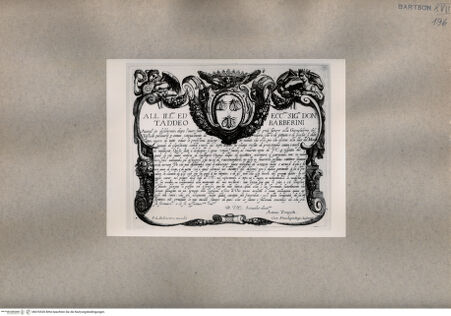 Vorderseite von  [http://creativecommons.org/publicdomain/mark/1.0/] Das Frontispiz für die Gesänge Jerusalems (Tasso) - , bh076530. Foto.