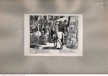 Vorderseite von  [http://creativecommons.org/publicdomain/mark/1.0/] Szene des Gesangs des befreiten Jerusalems (Tasso) - , bh076535. Foto.