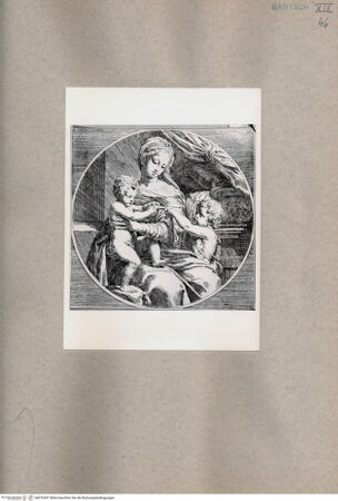 Vorderseite von unbekannt [http://creativecommons.org/publicdomain/mark/1.0/] Madonna mit Kind und Johannes - , bh076547. Foto.