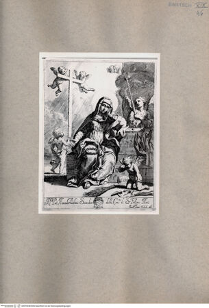 Vorderseite von  [http://creativecommons.org/publicdomain/mark/1.0/] Maria mit den Leidenswerkzeugen Christi - , bh076548. Foto.