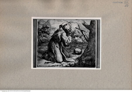 Vorderseite von  [http://creativecommons.org/publicdomain/mark/1.0/] Heiliger Franziskus - , bh076557. Foto.