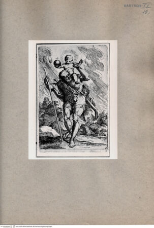 Vorderseite von  [http://creativecommons.org/publicdomain/mark/1.0/] Der heilige Christophorus - , bh076559. Foto.