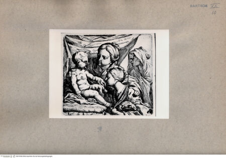 Vorderseite von  [http://creativecommons.org/publicdomain/mark/1.0/] Madonna, heilige Agnes, heilige Anna - , bh076566. Foto.