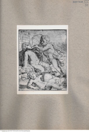 Vorderseite von  [http://creativecommons.org/publicdomain/mark/1.0/] Das Bacchanal der Kinder - , bh076671. Foto.