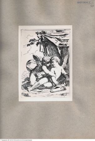 Vorderseite von  [http://creativecommons.org/publicdomain/mark/1.0/] Zwei Putti - , bh076674. Foto.