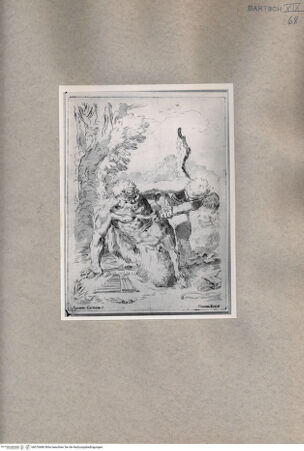 Vorderseite von  [http://creativecommons.org/publicdomain/mark/1.0/] Amor und Pan - , bh076686. Foto.