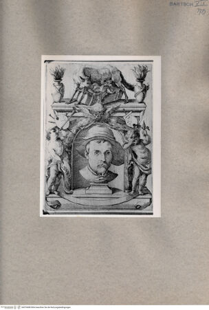 Vorderseite von  [http://creativecommons.org/publicdomain/mark/1.0/] Portrait Annibale Carraccis - , bh076688. Foto.