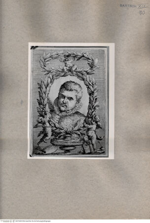 Vorderseite von  [http://creativecommons.org/publicdomain/mark/1.0/] Portrait Agostino Carraccis - , bh076689. Foto.
