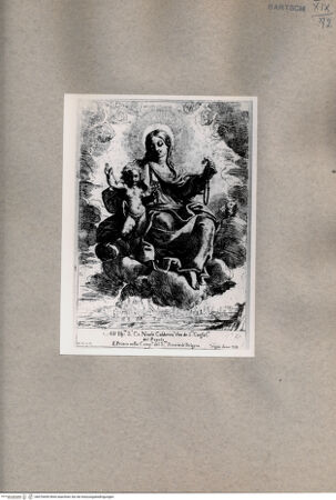 Vorderseite von  [http://creativecommons.org/publicdomain/mark/1.0/] Madonna mit Kind - , bh076690. Foto.