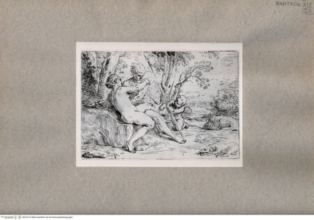 Vorderseite von  [http://creativecommons.org/publicdomain/mark/1.0/] Venus und Adonis - , bh076716. Foto.