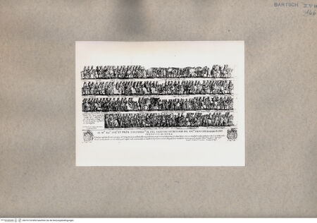 Vorderseite von  [http://creativecommons.org/publicdomain/mark/1.0/] Reiterumzug - , bh076724. Foto.