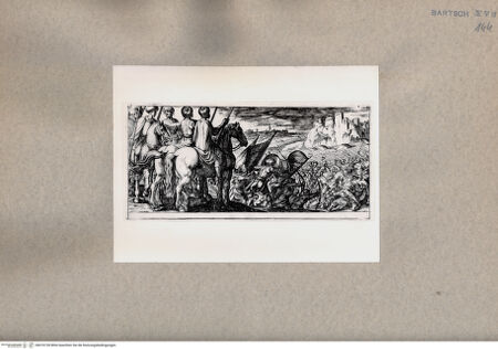 Vorderseite von  [http://creativecommons.org/publicdomain/mark/1.0/] Schlachtszene - , bh076728. Foto.