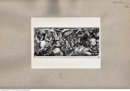 Vorderseite von  [http://creativecommons.org/publicdomain/mark/1.0/] Schlachtszene - , bh076730. Foto.