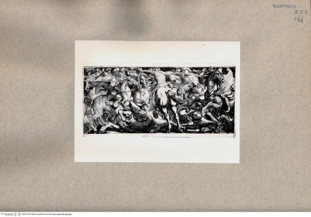 Vorderseite von  [http://creativecommons.org/publicdomain/mark/1.0/] Schlachtszene - , bh076732. Foto.