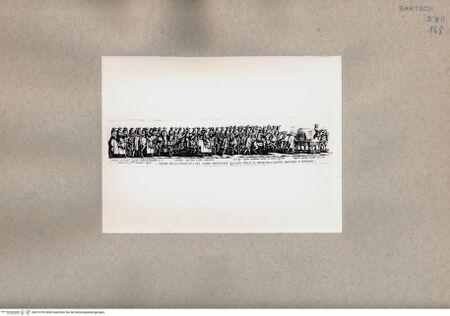 Vorderseite von  [http://creativecommons.org/publicdomain/mark/1.0/] Reiterumzug, Detail - , bh076752. Foto.