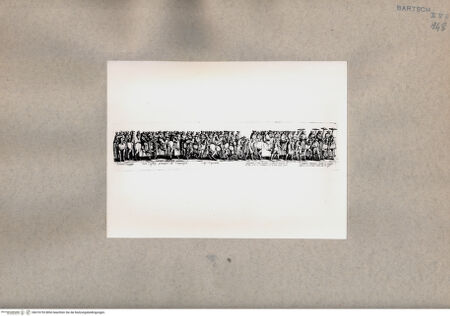 Vorderseite von  [http://creativecommons.org/publicdomain/mark/1.0/] Reiterumzug, Detail - , bh076753. Foto.