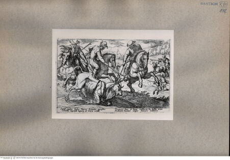 Vorderseite von  [http://creativecommons.org/publicdomain/mark/1.0/] Die Jagd - , bh076758. Foto.