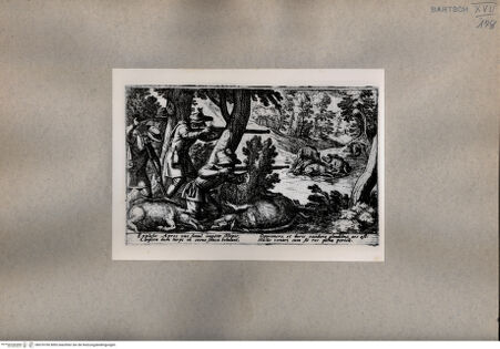 Vorderseite von  [http://creativecommons.org/publicdomain/mark/1.0/] Die Jagd - , bh076760. Foto.