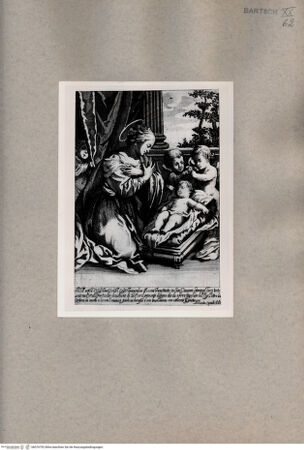 Vorderseite von  [http://creativecommons.org/publicdomain/mark/1.0/] Madonna mit Kind und Johannesknaben - , bh076792. Foto.