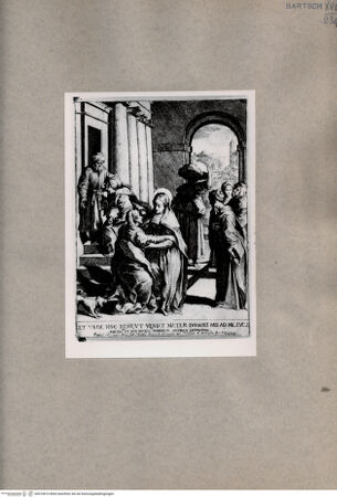 Vorderseite von  [http://creativecommons.org/publicdomain/mark/1.0/] Die Heimsuchung Marias - , bh076815. Foto.