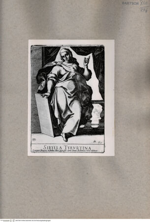 Vorderseite von  [http://creativecommons.org/publicdomain/mark/1.0/] Tiburtinische Sibylle - , bh076819. Foto.