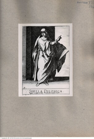 Vorderseite von  [http://creativecommons.org/publicdomain/mark/1.0/] Delphische Sibylle - , bh076823. Foto.