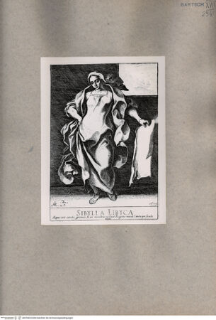 Vorderseite von  [http://creativecommons.org/publicdomain/mark/1.0/] Libysche Sibylle - , bh076824. Foto.