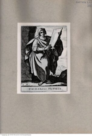 Vorderseite von  [http://creativecommons.org/publicdomain/mark/1.0/] Der Prophet Zacharias - , bh076827. Foto.