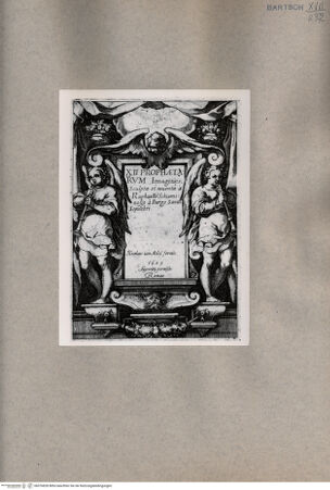 Vorderseite von  [http://creativecommons.org/publicdomain/mark/1.0/] Das Frontispiz - , bh076828. Foto.