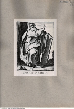 Vorderseite von  [http://creativecommons.org/publicdomain/mark/1.0/] Der Prophet Moses - , bh076831. Foto.