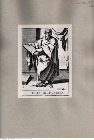 Vorderseite von  [http://creativecommons.org/publicdomain/mark/1.0/] Der Prophet Ezechiel - , bh076833. Foto.