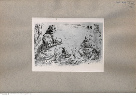 Vorderseite von Gabinetto Nazionale delle Stampe [https://www.deutsche-digitale-bibliothek.de/content/lizenzen/rv-ez/] Die Ruhe auf der Flucht - , bh076870. Foto.