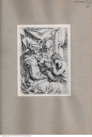 Vorderseite von  [http://creativecommons.org/publicdomain/mark/1.0/] Madonna mit Kind und Johannesknaben - , bh076874. Foto.