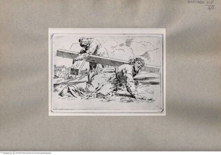 Vorderseite von  [http://creativecommons.org/publicdomain/mark/1.0/] Jesus trägt das Kreuz - , bh076879. Foto.