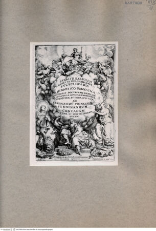 Vorderseite von  [http://creativecommons.org/publicdomain/mark/1.0/] Das Frontispiz - , bh076896. Foto.