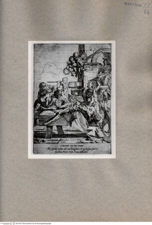 Vorderseite von  [http://creativecommons.org/publicdomain/mark/1.0/] Das Martyrium des heiligen Erasmus - , bh076927. Foto.