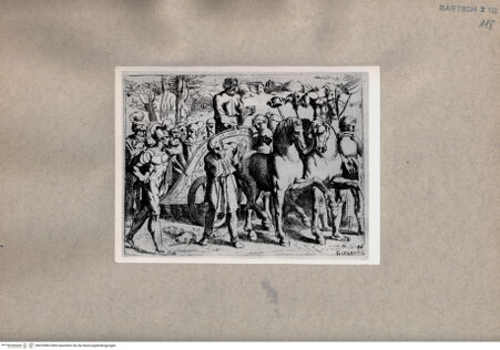 Vorderseite von  [http://creativecommons.org/publicdomain/mark/1.0/] Davids Rückkehr nach Jerusalem nach der Unterwerfung Syriens - , bh076983. Foto.